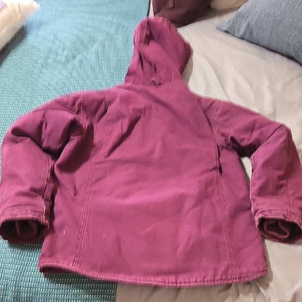 Carhartt Women's Purple Hooded Jacket - Picture 8 of 9